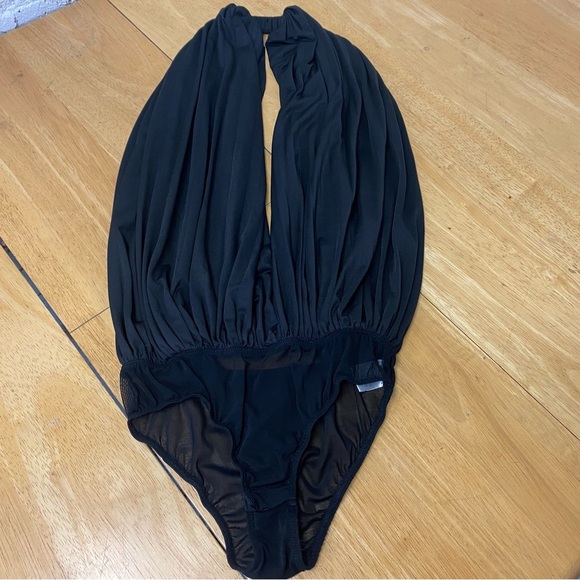 Women’s Deep V-Neck  Teddy Body Sexy  Black Small - Picture 10 of 14